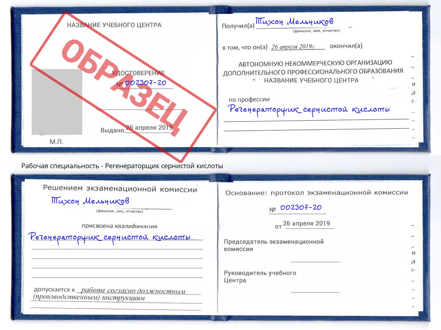 Регенераторщик сернистой кислоты Кингисепп